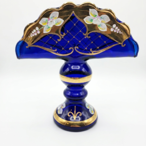 egermann blue high enamel bohemian crystal napkin holder