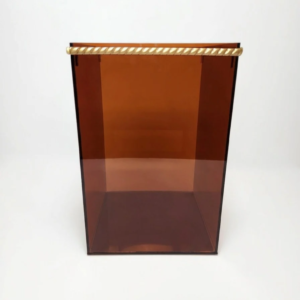 amber plexi decorative container